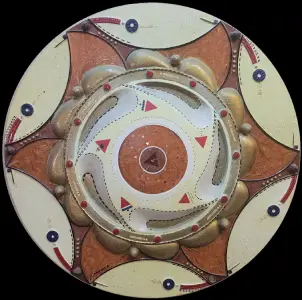 Tondo Rondo — technique mixte Ø 60 cm — Pierre Arnould (1990)