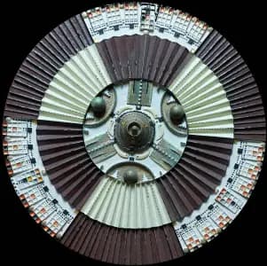 Horloge de la Mitose — technique mixte Ø 70 cm — Pierre Arnould (1996)