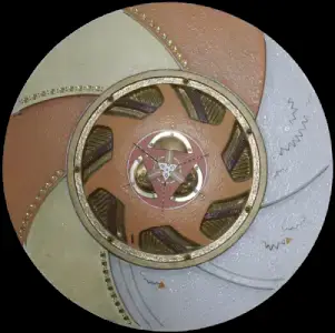 Concertino numéro 5 — technique mixte Ø 65 cm — Pierre Arnould (1994)