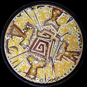 Labyrinthe Toxique — technique mixte Ø 45 cm — Pierre Arnould (1997)