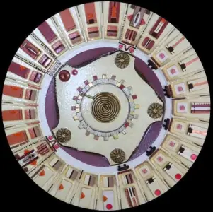 Phaistos Bis — technique mixte Ø 60 cm — Pierre Arnould (1992)