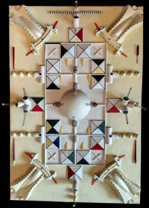 Patterne beige — technique mixte 50x80 cm — Pierre Arnould (1999)