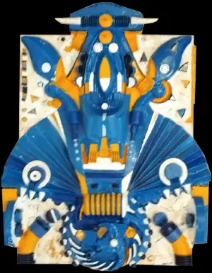 Lépidoptère cornu — technique mixte 35x55 cm — Pierre Arnould (2008)