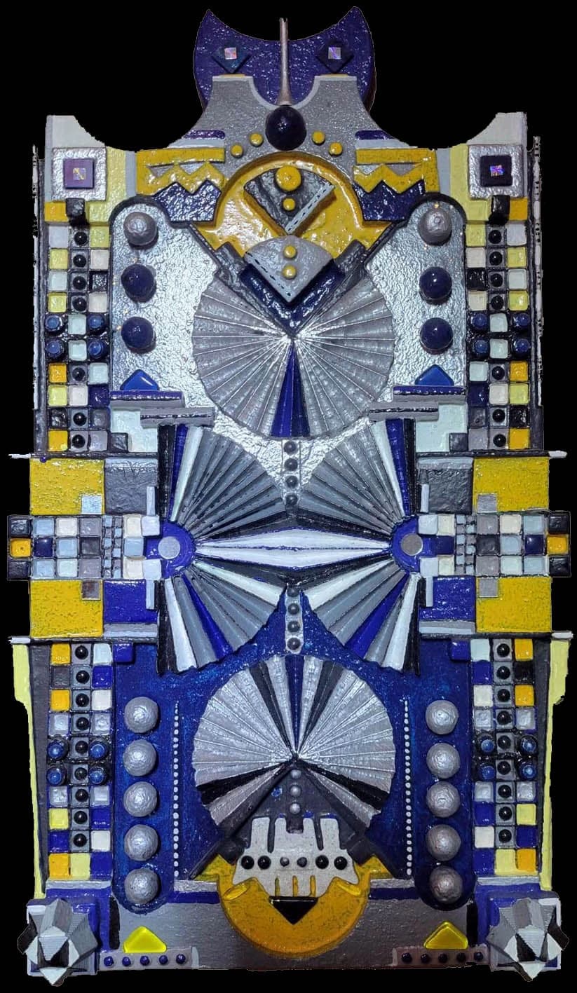 N'dédélé — technique mixte 30x50 cm — Pierre Arnould (2022)