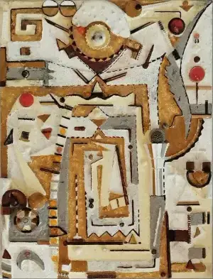 Dédale — technique mixte 20x30 cm — Pierre Arnould (2011)