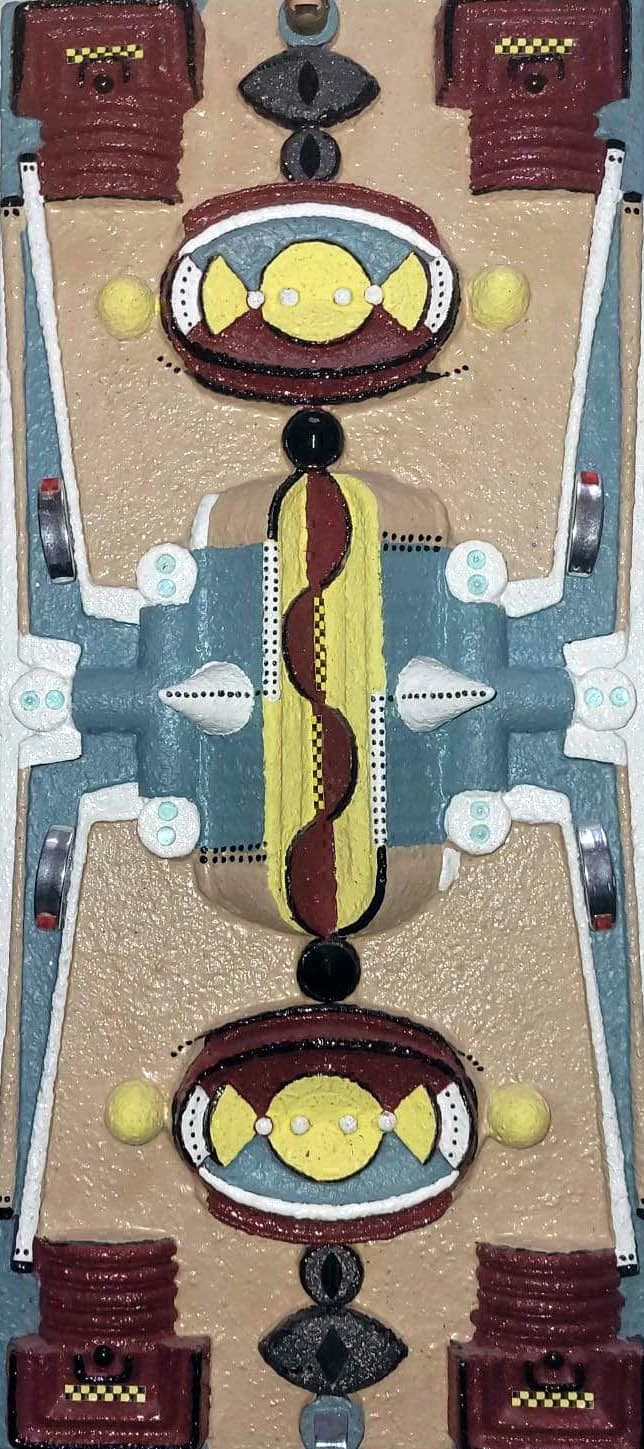 Primitivisme — technique mixte 30x80 cm — Pierre Arnould (2023)