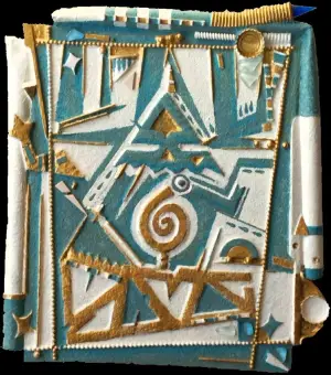 Rotor hydrique — technique mixte 30x38 cm — Pierre Arnould (2021)