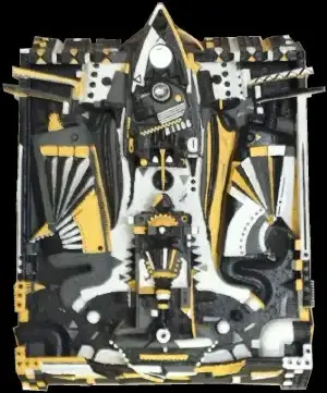 Astronef — technique mixte 35x50 cm — Pierre Arnould (2023)