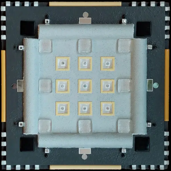 Bauhaus — technique mixte 35x35 cm — Pierre Arnould (2020)