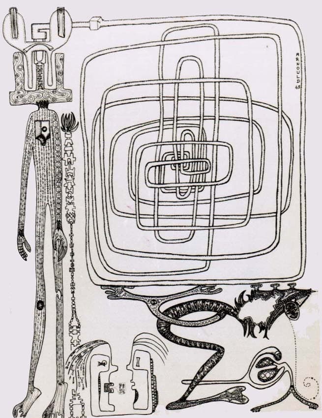 dessin de Pierre Arnould artiste plasticien